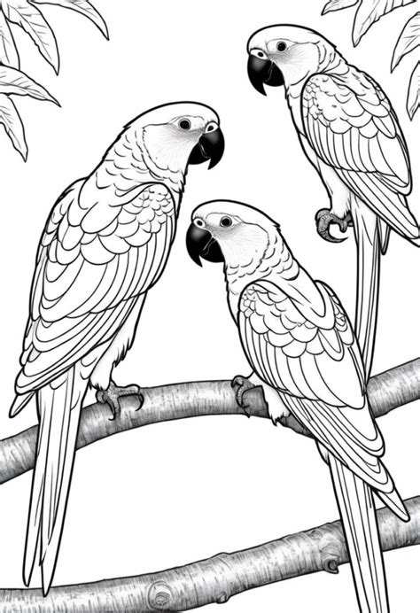 Parrot Free Printable Coloring Pages Color My Pages