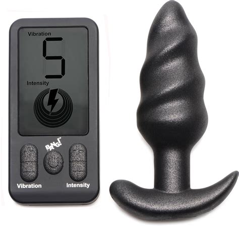 Amazon Bang Platinum Series 25X Vibrating Swirl Anal Plug With