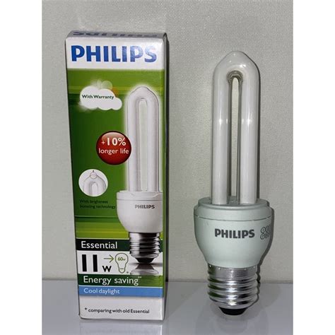 Jual Philips Lampu Essential Cool Daylight 11 Watt Shopee Indonesia