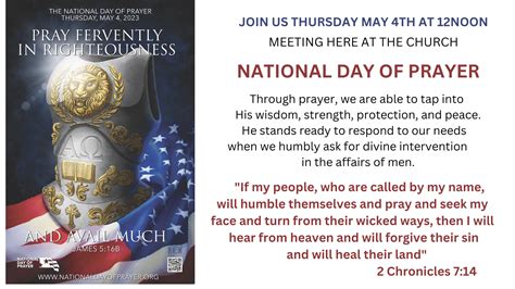 National Day Of Prayer Clinton Bible Fellowship