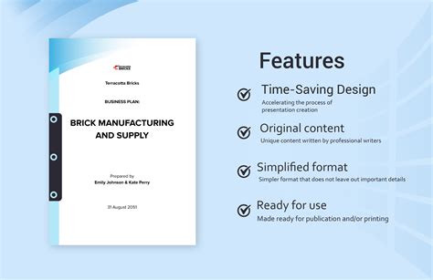 Brick Manufacturing Business Plan Template In Word PDF Google Docs