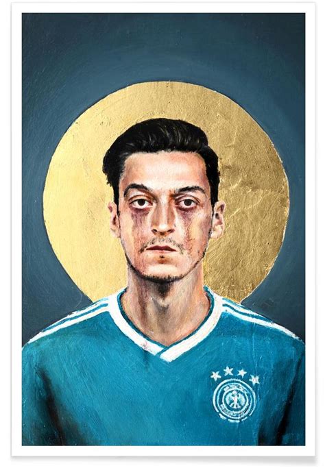 Football Icon Mesut Özil Poster Football icon Özil Football