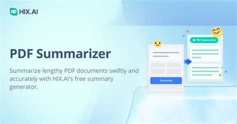 AI PDF Summarizer Online Free Summary Generator For PDF Document HIX AI