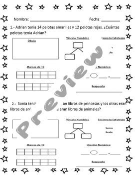 Problemas Razonados De Suma Y Resta Y Parte Parte Todo Espanol