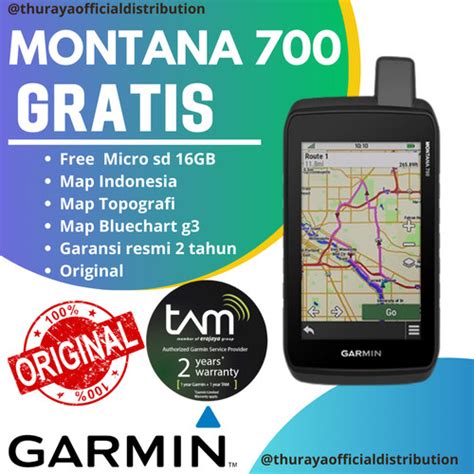 Jual Garmin GPS Montana 700 Original Free Peta Laut Dan Topografi GPS