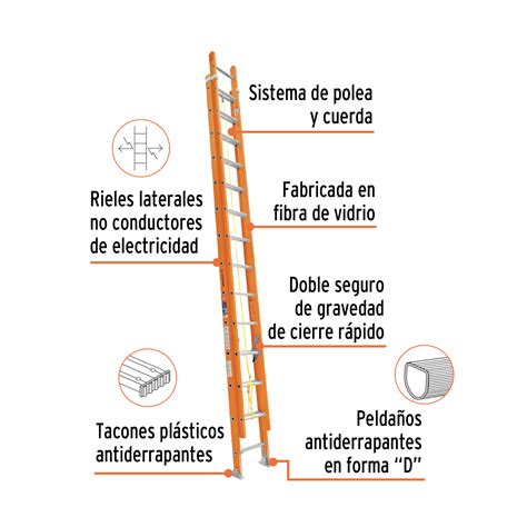 Ese Fv Truper Truper Escalera De Extensi N Tipo Ii