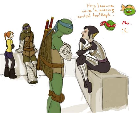 Staring Contest By Epi Chan On Deviantart Tmnt Tmnt Leo Teenage
