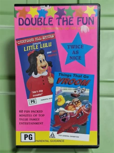 Double The Fun Two Cartoons Vhs Little Lulu And Things That Go Vroom