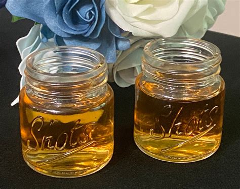 Personalized Mighty Mini Mason Jar Shot Glass Birthday T Wedding