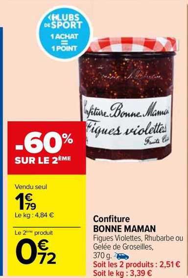 Promo Confiture Bonne Maman Chez Carrefour Market Icatalogue Fr