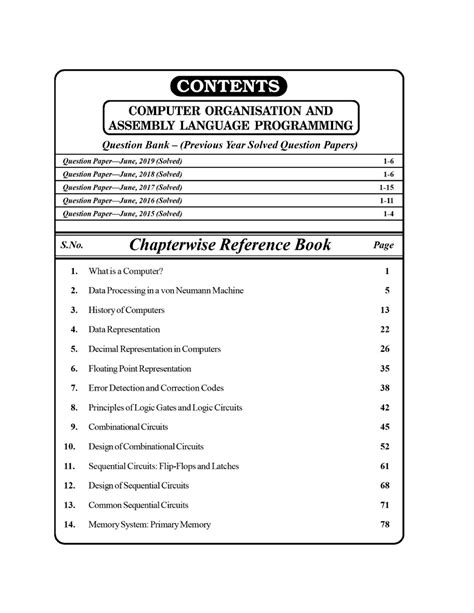 MCS012 Solved PYQs Computer Organisation And Assembly Language