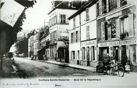 Conflans Sainte Honorine Quai de la République Carte postale