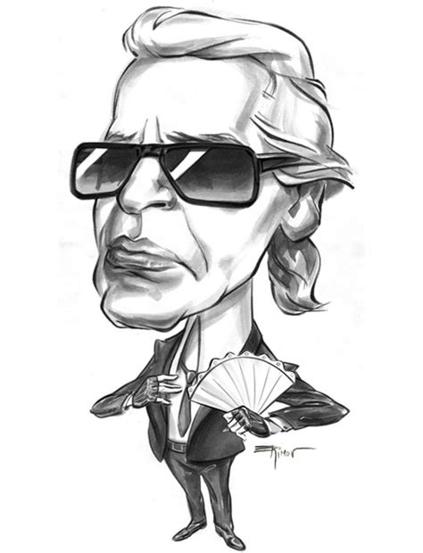 A Caricature of Karl Lagerfeld by alex-ek on DeviantArt