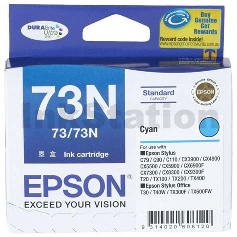 Epson 4 Pack Compatible 73N Series Ink Combo T0731 T0734 1BK 1C 1M