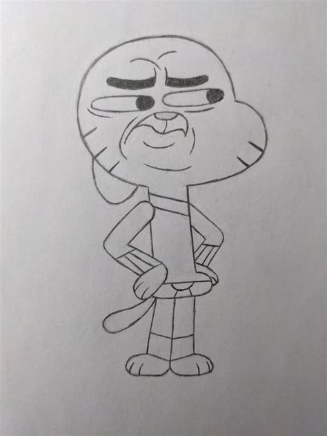 Gumball Doing One Of His Funny Faces Rfanart