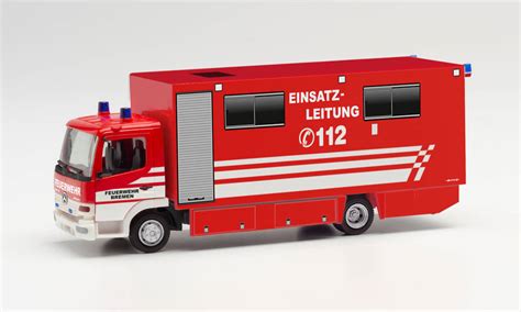 Ds Automodelle Modellbauvertrieb Herpa Mb Atego Koffer Lkw Feuerwehr