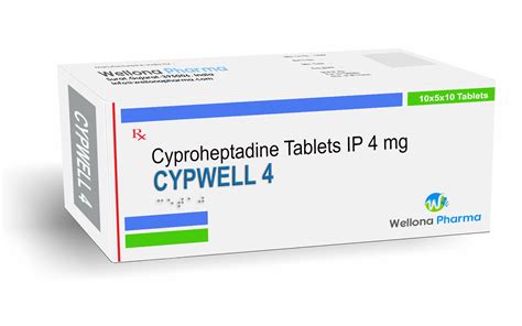 Cyproheptadine Tablets Manufacturer & Supplier India - Wellona Pharma