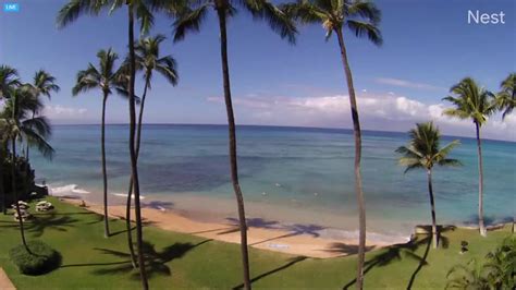 LIVE CAM HAWAI BEACH Maui Sea Shell Condo Beach Cam YouTube