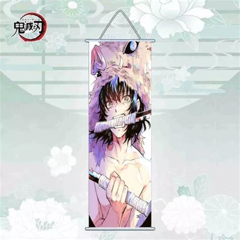 Pergamino Tela Demon Slayer Pared Cartel Inosuke Kimtsu No Y En Venta