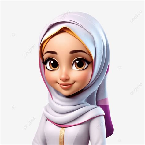 Linda Chica Musulmana D Con Hijab Para Ramad N Png Dibujos Lindo