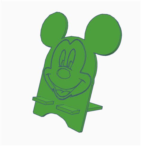 Archivo STL Mickey Mouse Soporte para teléfonoObjeto imprimible en 3D