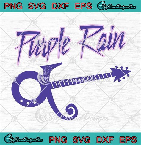 Purple Rain Signature Guitar Prince SVG, Prince Rogers Nelson SVG PNG ...