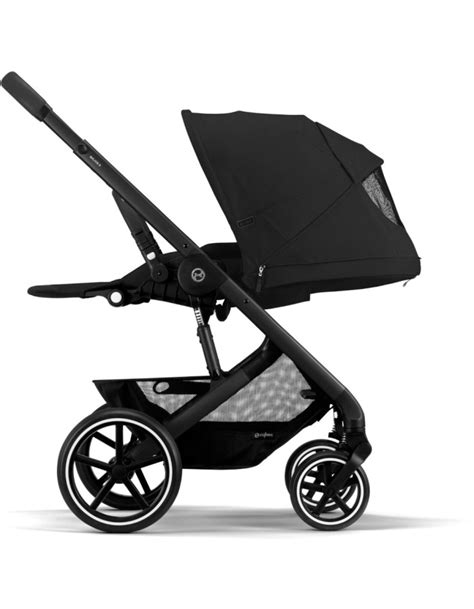 Poussette Balios S Lux Ch Ssis Silver Moon Black Cybex Dr M