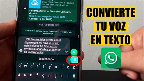 Como Activar DICTADO POR VOZ En WhatsApp CONVERTIR VOZ EN TEXTO