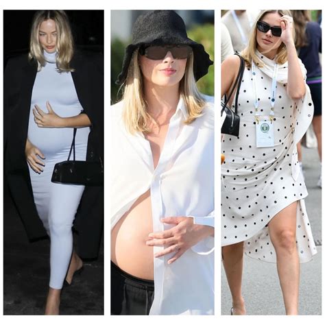 A Look At Margot Robbie S Dressy To Casual Maternity Lookbook