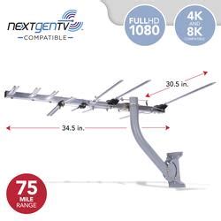 Rca Outdoor Attic Compact Mini Yagi Hdtv Antenna At Menards