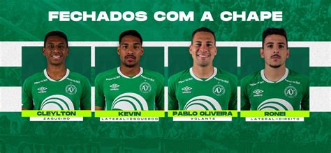 Chapecoense Anuncia Renova O De Quatro Jogadores Para Clicrdc