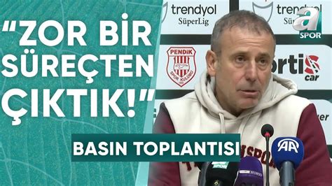 Pendikspor 0 2 Trabzonspor Abdullah Avcı Maç Sonu Basın Toplantısı A