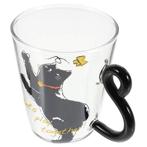 Cat Glass Coffee Cup Coffee Mugs Latte Mug Coffee Mug Ice Coffees Glass