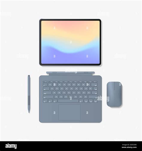 Touch Screen Keyboard Stock Vector Images Alamy