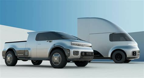 Neuron EVs T One Pickup And Torq Semi Truck Visibly Target Tesla