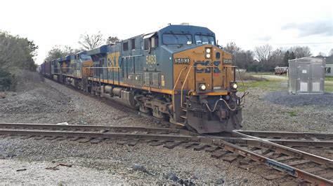 Csx Train Q With Csx Leader At Chester Sc On The Csx Monroe