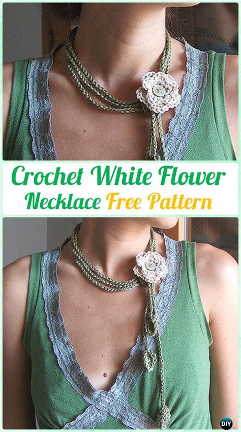 Crochet Necklace Free Patterns Instructions