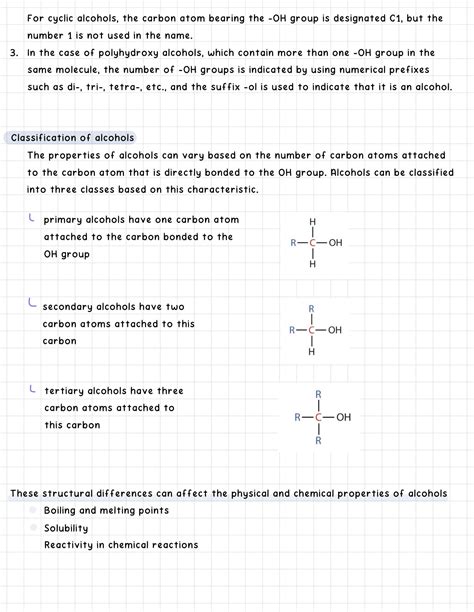 Solution Organic Chemistry Alcohols Nomenclature Of Alcohols Structure