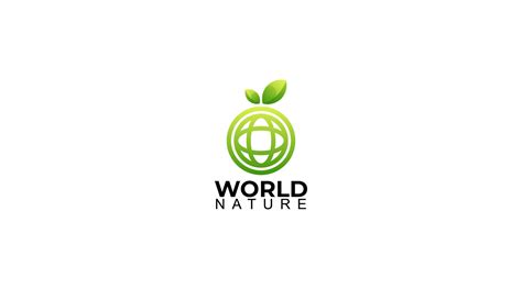 Eco Planet in a circle. Green World nature vector and logo design ...