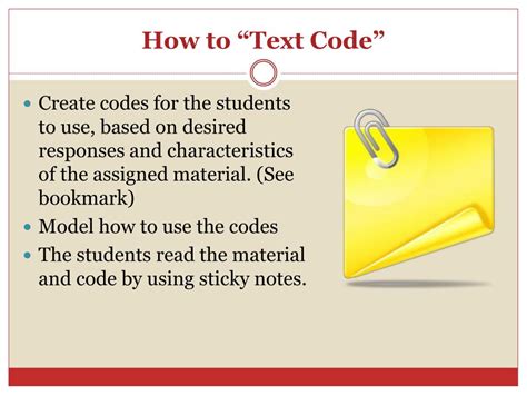 text coding powerpoint    id