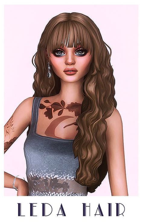 Starry Night Set Kamiiri Sims Hair Sims 4 Curly Hair Sims