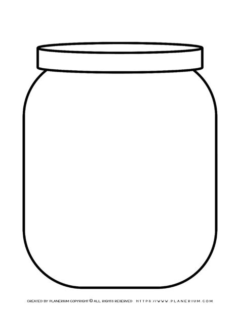 Jar Free Printable Template Planerium Template Printable Templates Printable Free