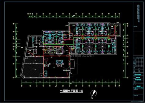 一整套酒店电气设计详细cad施工图纸酒店土木在线