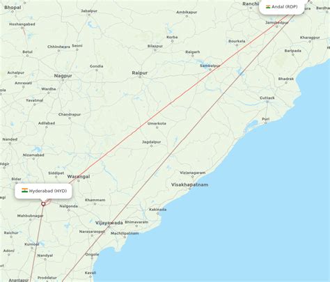 All Flight Routes From Andal To Hyderabad Rdp To Hyd Flight Routes