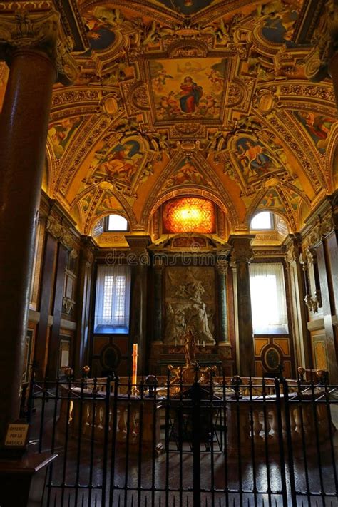 Dentro Da Basílica De Santa Maria Maggiore Em Roma Foto Editorial