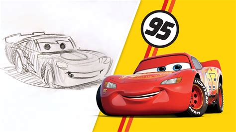 How To Draw Lightning McQueen Really Easy Drawing Tutorial Atelier