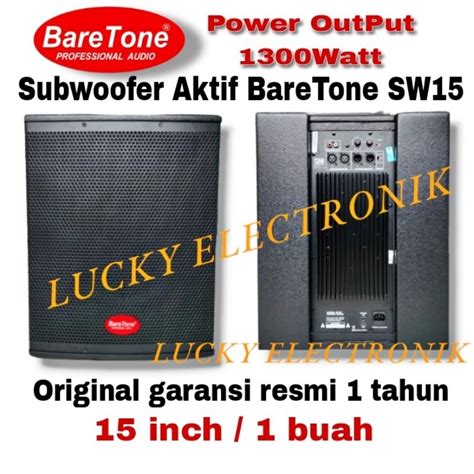 Jual Subwoofer Aktif 15 Inch BareTone SW15 Original Shopee Indonesia