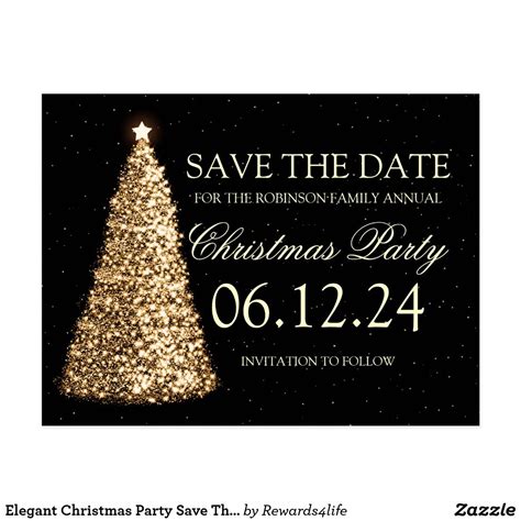 Christmas Party Save The Date Template