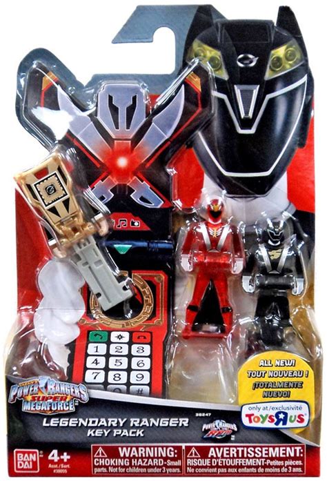 Power Rangers Super Megaforce Legendary Ranger Key Pack Roleplay Toy Gold Red Black Bandai