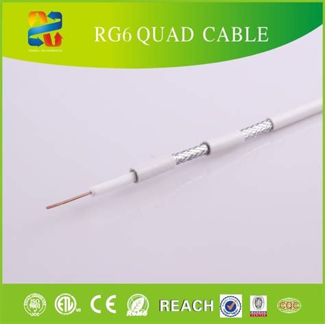 RG6/U Bc/CCS Conductor Coaxial Cable 100m PE Film/ 305m Woodern Drum ...